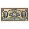 Image 1 : 1938 220-28-04 The Dominion Bank $10, VG-F (Note contains a couple very small pinholes and some writ