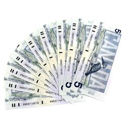 1986 BC-56e Bank of Canada $5 Notes Knight-Dodge Signatures with Consecutive Serial Numbers HNB57149