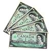 Image 1 : 1967 BC-45bA-i Bank of Canada $1 Replacement Notes Beattie-Rasminsky Signatures with Consecutive Ser