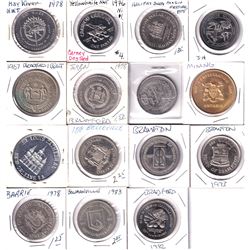 Estate Lot of Miscellaneous Tokens - More Than Half from Ontario. 15pcs