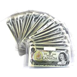 Estate Lot of 1973 Bank of Canada $1 Notes Crow-Bouey Signatures. You will receive a variety of pref