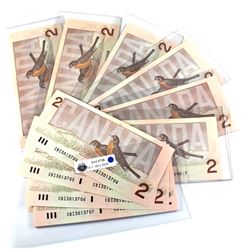 Estate Lot of 1986 Bank of Canada $2 Notes Bonin-Thiessen Signatures. You will receive a variety of