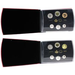2014 Canada Ferruginous Hawk & 2018 Burrowing Owl 6-coin Specimen Sets. 2pcs