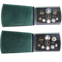 1998 RCMP & 1999 Voyage of Juan Perez Canada Double Dollar Proof Sets (Some coins are lightly toned)