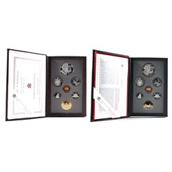 1995 Canada Regular & Special Edition Proof Double Dollar Sets (The 1995 regular set's dollar is ton