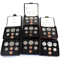 *1972-1978 Canada Specimen Double Penny Sets. Some sets include COA (Some coins are toned). 7pcs