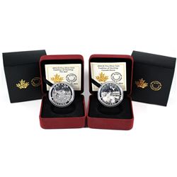 2014 Canada $5 Tradition of Hunting - The Seal & Canada Goose Fine Silver Coins. 2pcs (TAX Exempt)