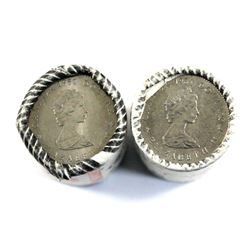 1982 Constitution & 1984 Jacques Cartier Nickel Dollar Original Rolls of 20pcs. 2 rolls