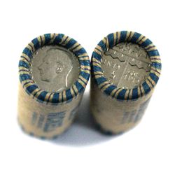1951 Canada Refinery 5-cent Rolls of 40pcs. 2 rolls