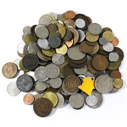 Group Lot of Miscellaneous World Coinage. You will receive 1.9lbs of coins.