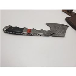 Full Tang Wood And Steel Handle Damascus Hatchet