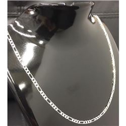 Mens Sterling Silver 925 Figaro Chain