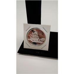 Commemorative Sterling Silver .999 Voyage of Juan Perez Silver Dollar