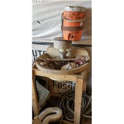 WOODEN FRAMED SINK/ PARTS WASHER