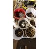Image 1 : WATER TESTING MATERIALS, 3'4 ROPE WITH CEMENT, AND MISC