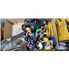 Image 1 : ASSORTED HEADLAMPS, BOX CUTTERS, TAPE MEASURES..