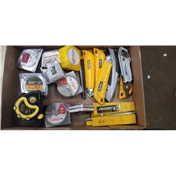 OLFA, LUFKIN, WESTWARD TAPE MEASURES AND BOX CUTTERS