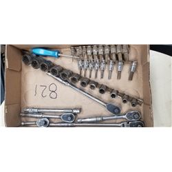SNAP-ON SOCKET SET AND ASSORTED WRENCHES