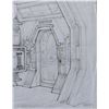 Image 4 : Lot #22 - ALIENS (1986) - Hand-Drawn Ron Cobb Colony Air Lock and Operating Room Concept Sketches