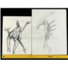 Image 8 : Lot #32 - ALIEN3 (1992) - Pair of Hand-Drawn Runner Concept Sketches by Tom Woodruff, Jr. and Alec G