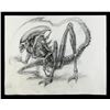 Image 1 : Lot #36 - ALIEN: RESURRECTION (1997) - Large Hand-Drawn Xenomorph Concept Sketch