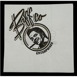 Lot #84 - BACK TO THE FUTURE PART II (1989) - Biffco Enterprises Cocktail Napkin