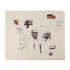 Image 1 : Lot #121 - BATTLESTAR GALACTICA (T.V. SERIES, 1978-1979) - Hand-Drawn Cylon Head Concepts by Ralph M