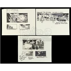 Lot #172 - CLOSE ENCOUNTERS OF THE THIRD KIND (1977) - Set of Hand-Drawn George Jenson Landing Site 