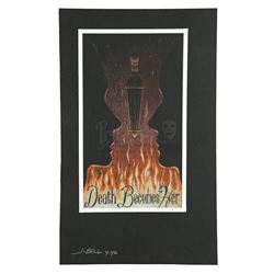 Lot #194 - DEATH BECOMES HER (1992) - Hand-Drawn John Bell Poster Concept