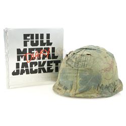 Lot #263 - FULL METAL JACKET (1987) - Screen-Matched Helmet Cover and Matthew Modine-Signed Producti