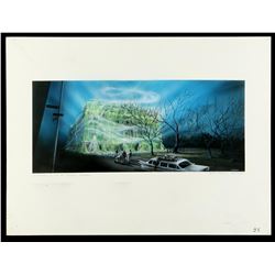 Lot #281 - GHOSTBUSTERS 2 (1989) - Hand-Painted Museum In Slime Illustration