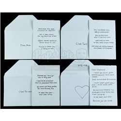 Lot #302 - GONE GIRL (2014) - Amy Dunne's (Rosamund Pike) Set of Four Clues