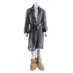 Lot #342 - HOW THE GRINCH STOLE CHRISTMAS (2000) - Grinch's (Jim Carrey) Black Mesh Robe, Socks and 