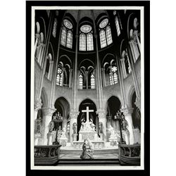 Lot #346 - HUNCHBACK OF NOTRE DAME, THE (1923) - Hand-Drawn Quasimodo (Lon Chaney) Cathedral Poster 