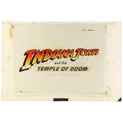 Lot #360 - INDIANA JONES AND THE TEMPLE OF DOOM (1984) - Hand-Painted Master Title Logo Artwork