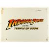 Image 4 : Lot #360 - INDIANA JONES AND THE TEMPLE OF DOOM (1984) - Hand-Painted Master Title Logo Artwork