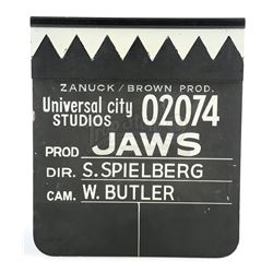Lot #388 - JAWS (1975) - Shark Tooth Clapperboard