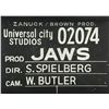 Image 9 : Lot #388 - JAWS (1975) - Shark Tooth Clapperboard
