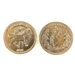 Lot #397 - JOHN WICK: CHAPTER 3 - PARABELLUM (2019) - Pair of High Table Currency Coins