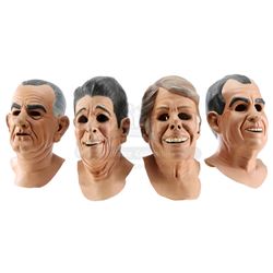 Lot #528 - POINT BREAK (1991) - Set of Four Reference Copy Bank Robbery Presidents Masks