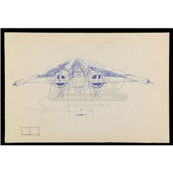 Lot #682 - STAR WARS: A NEW HOPE (1977) - Front View X-Wing Dyeline