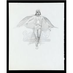 Lot #698 - STAR WARS: THE EMPIRE STRIKES BACK (1980) - Hand-Drawn Ralph McQuarrie Darth Vader Concep