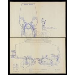Lot #699 - STAR WARS: THE EMPIRE STRIKES BACK (1980) - Imperial Walker Side Profile and Rear View Dy