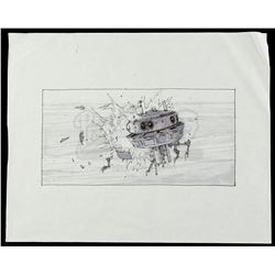 Lot #701 - STAR WARS: THE EMPIRE STRIKES BACK (1980) - Hand-Drawn Joe Johnston Probot Storyboard Art
