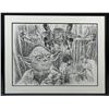 Image 1 : Lot #709 - STAR WARS: THE EMPIRE STRIKES BACK (1980) - "Memories of Dagobah" Hand-Drawn Artwork by N
