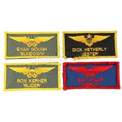 Lot #812 - TOP GUN (1986) - Merlin (Tim Robbins), Jester (Michael Ironside), Slider (Rick Rossovich)