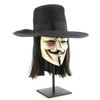 Image 2 : Lot #840 - V FOR VENDETTA (2005) - V Mask, Hat, and Wig