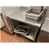Image 1 : 3FT STAINLESS STEEL PREP TABLE