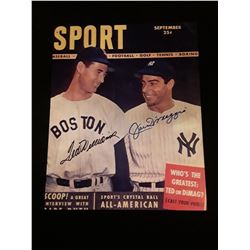 Joe Dimaggio Ted Williams Autograph Photo W/COA