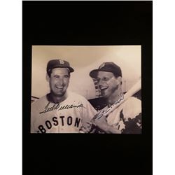 Stan Musial Ted Williams Autograph 8X10 Photo W/COA